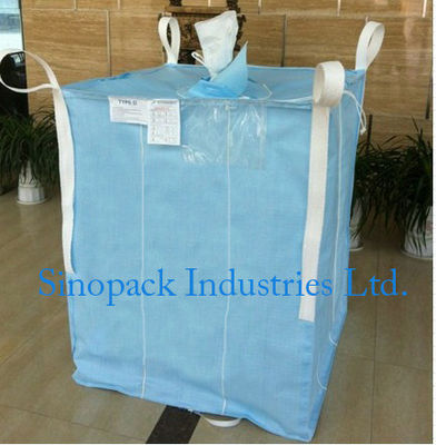 خرید کیسه های فله ای صنعتی ضد استاتیک 1000kg CROHMIQ آبی / سفید برای ذخیره پودر شیمیایی online manufacture