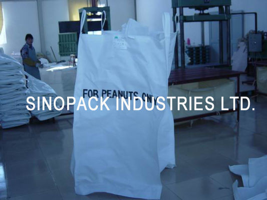 خرید بسته بندی هیزم کیسه های بزرگ بادام زمینی FIBC با پارچه پلی پروپیلن تهویه شده online manufacture